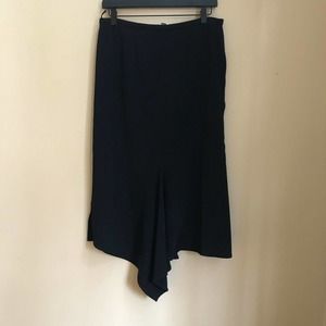 Max Mara Skirt Triacetate Black Asymetrical